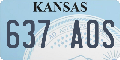 KS license plate 637AOS