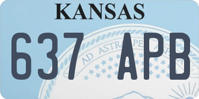 KS license plate 637APB