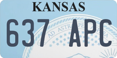 KS license plate 637APC
