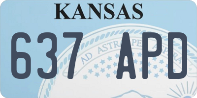 KS license plate 637APD