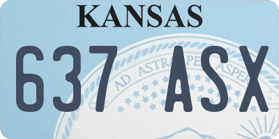 KS license plate 637ASX