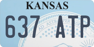 KS license plate 637ATP