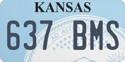 KS license plate 637BMS