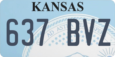 KS license plate 637BVZ