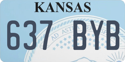 KS license plate 637BYB