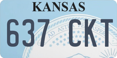 KS license plate 637CKT
