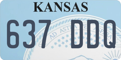 KS license plate 637DDQ