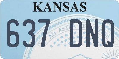 KS license plate 637DNQ
