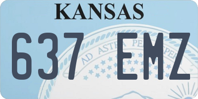 KS license plate 637EMZ