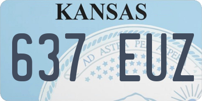 KS license plate 637EUZ