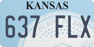 KS license plate 637FLX