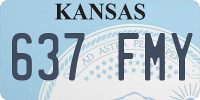 KS license plate 637FMY