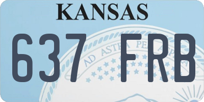 KS license plate 637FRB
