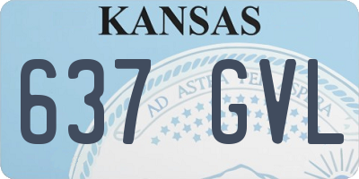 KS license plate 637GVL