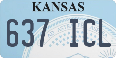 KS license plate 637ICL