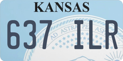KS license plate 637ILR