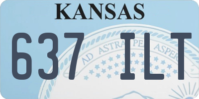 KS license plate 637ILT