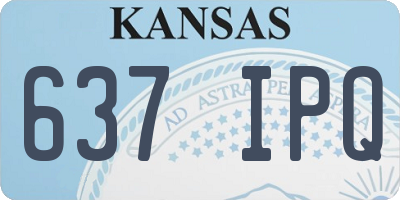 KS license plate 637IPQ