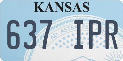 KS license plate 637IPR