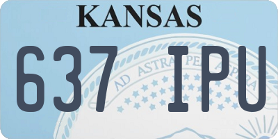 KS license plate 637IPU