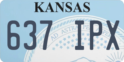 KS license plate 637IPX