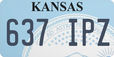 KS license plate 637IPZ
