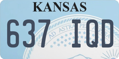 KS license plate 637IQD