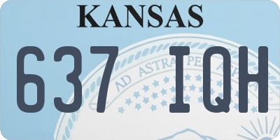 KS license plate 637IQH