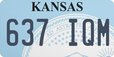 KS license plate 637IQM