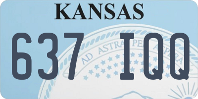 KS license plate 637IQQ