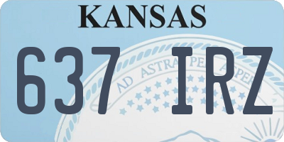 KS license plate 637IRZ