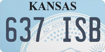 KS license plate 637ISB