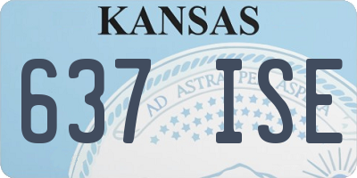 KS license plate 637ISE