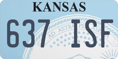 KS license plate 637ISF