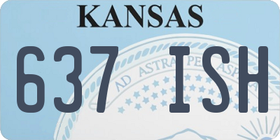 KS license plate 637ISH