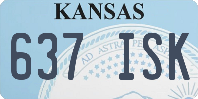 KS license plate 637ISK