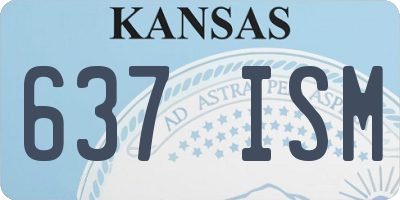KS license plate 637ISM