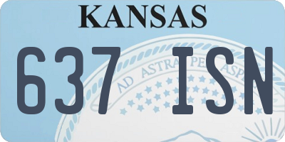 KS license plate 637ISN