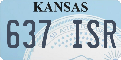 KS license plate 637ISR