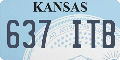 KS license plate 637ITB
