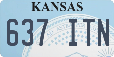 KS license plate 637ITN