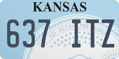 KS license plate 637ITZ