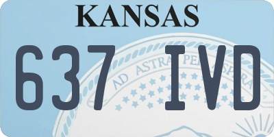 KS license plate 637IVD