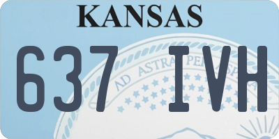 KS license plate 637IVH