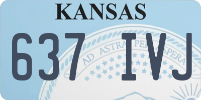 KS license plate 637IVJ