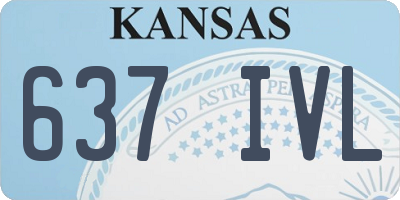 KS license plate 637IVL