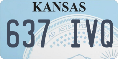 KS license plate 637IVQ