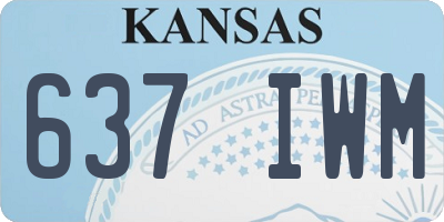 KS license plate 637IWM