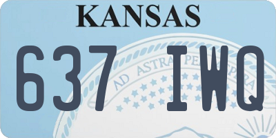 KS license plate 637IWQ