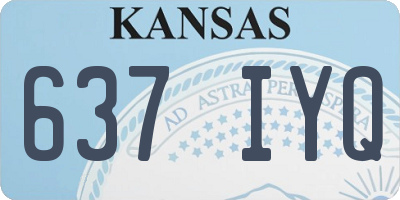 KS license plate 637IYQ